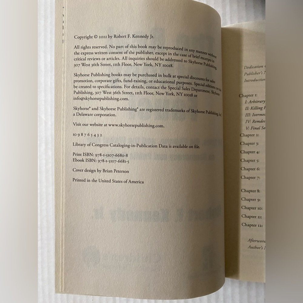 The Real Anthony Fauci Hardcover by Robert F. Kennedy Bestseller! - Picture 5 of 8